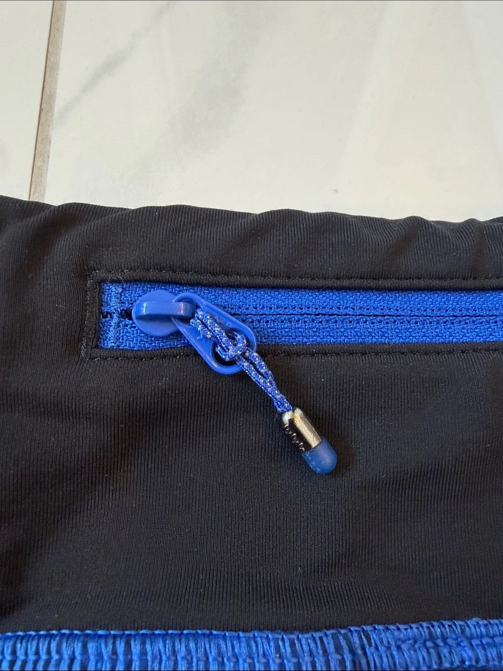 Lululemon Pace Rival Skirt II Nightsky White Harbor Blue Black Skort Size 4